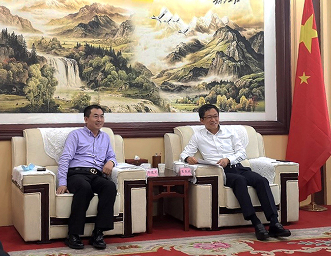 CA88总裁乔德卫拜访朔州市长熊燕斌